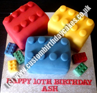 Lego Birthday Cake on Lego Cake