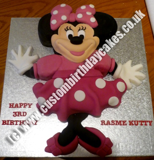 Minnie Mouse Birthday Cake on Minnie Mouse Cakes