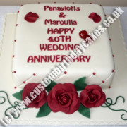 Ruby Anniversary Cake