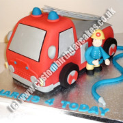 Fireman & Fire Engine Cake