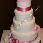 Romantic Roses Wedding Cake