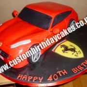 Red Car Cake