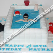 Swimming Pool Cake