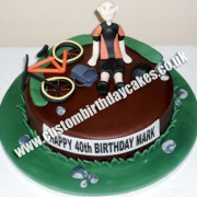 Bicycle Cyclist Cake