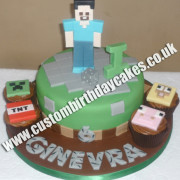 Minecraft Cake and Cupcakes