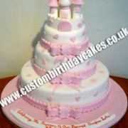 Pink Castle Cake