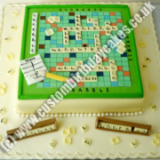 Scrabble Cake