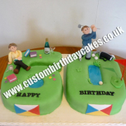 Golf Number Cake