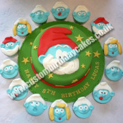 Smurf Cake & Cupcakes